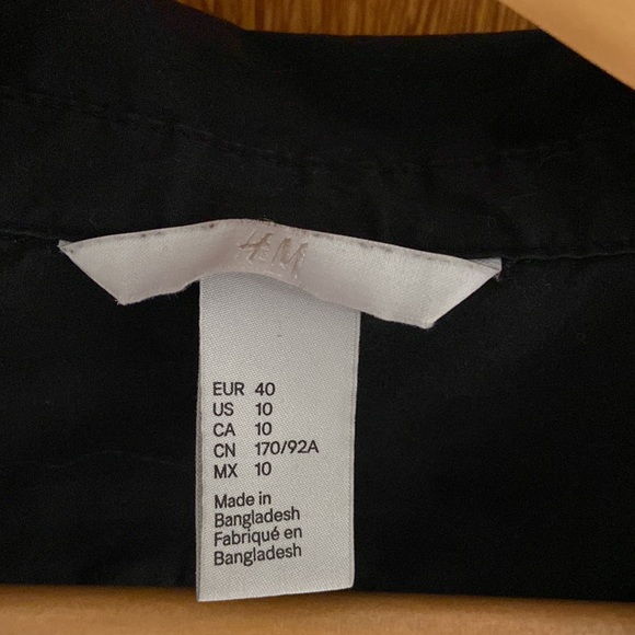 H&M black button up - Picture 2 of 2